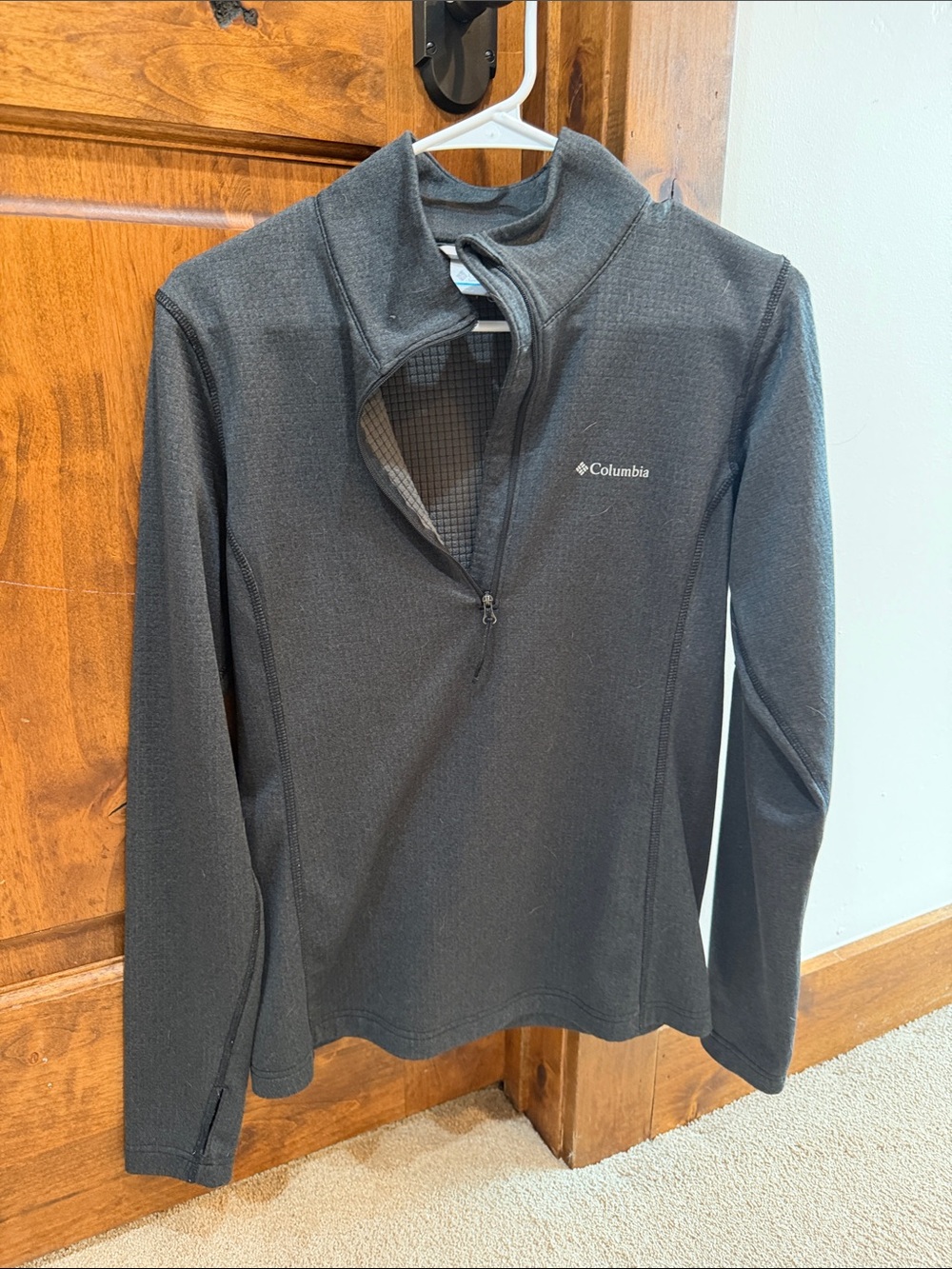 Columbia Charcoal Gray Half-Zip Pullover Fleece
